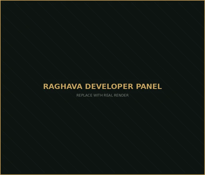Raghava Projects developer logo and brand panel